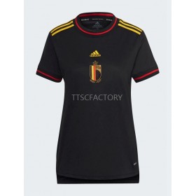 Koszulka Belgia Damska Domowe Stroje Piłkarskie Euro 2022 Krótki Rękaw
